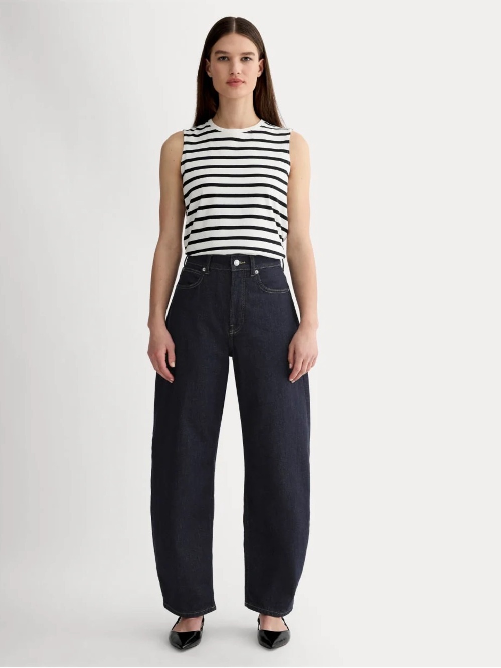 Everlane The Way-High Curve Jean in Dark Indigo